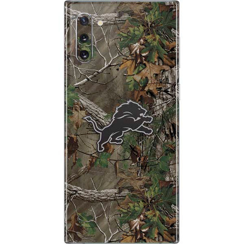 NFL Detroit Lions Realtree Xtra Green Camo Galaxy Note 10 Skin